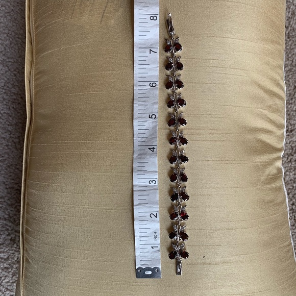 Butterfly garnet bracelet diamond - Picture 5 of 8